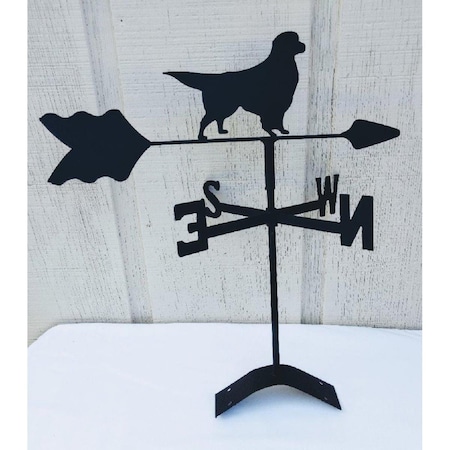 The Lazy Scroll Golden Retriever Roof Mount Weathervane TH331037